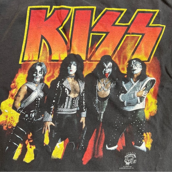 Vintage 1996/97 Kiss Alive World Tour T-shirt Double Sided Graphic Size XL - Picture 2 of 7